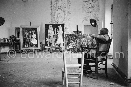 Pablo Picasso at Château de Vauvenargues 1960. - Photo by Edward Quinn