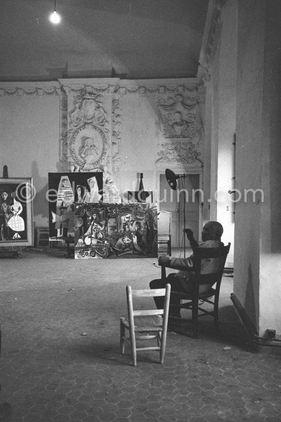 Pablo Picasso at Château de Vauvenargues 1960. - Photo by Edward Quinn