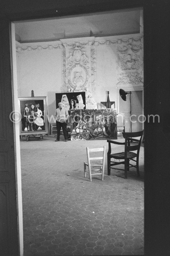 Pablo Picasso at Château de Vauvenargues 1960. - Photo by Edward Quinn