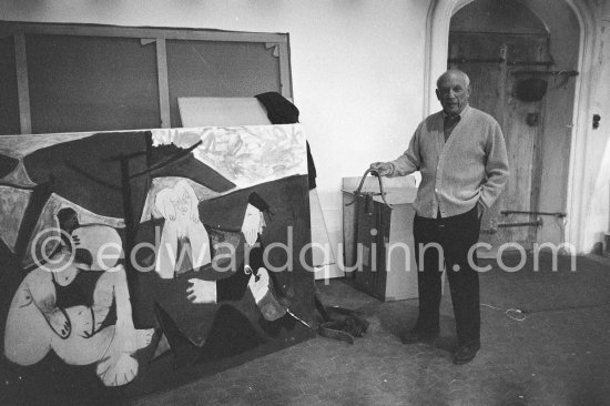 Picasso at Château de Vauvenargues 1960. - Photo by Edward Quinn