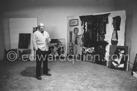 Pablo Picasso at Château de Vauvenargues 1960. - Photo by Edward Quinn