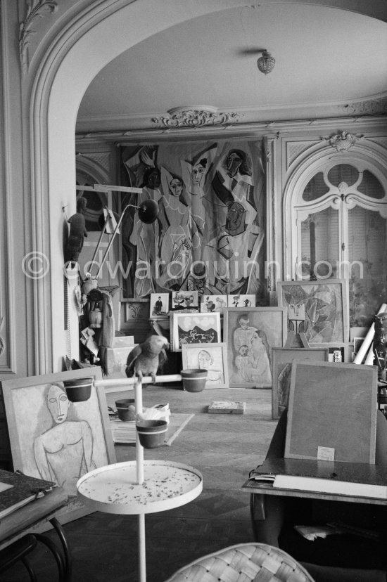 A studio at La Californie, Cannes 8.9.1960. - Photo by Edward Quinn