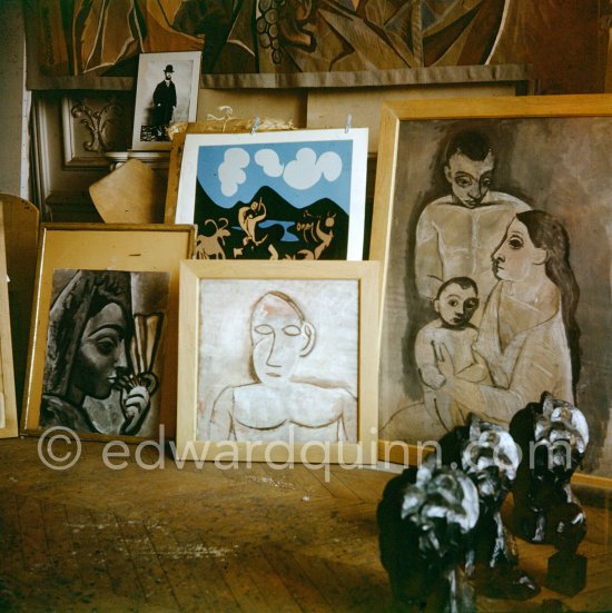 A studio at La Californie, Cannes 1960. - Photo by Edward Quinn