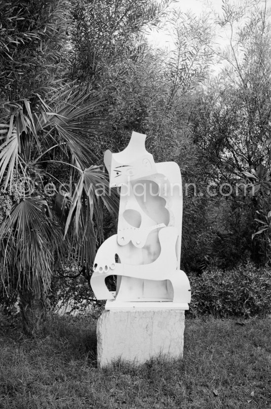 In the gardens of La Californie, Cannes 1961. - Photo by Edward Quinn