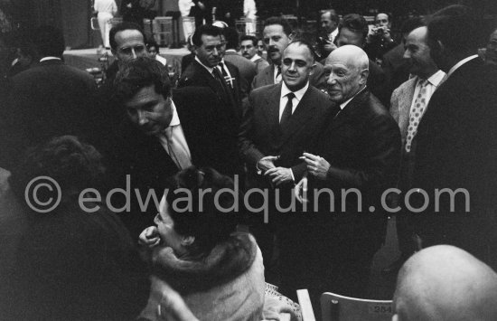 Pablo Picasso at the festivities put on in his honor for the 80th birthday. Nice 28.10.1961. - Photo by Edward Quinn