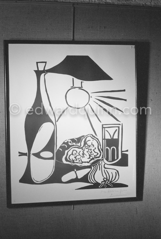 Exposition "Pablo Picasso, linographies originales". Madoura, Vallauris 1963. - Photo by Edward Quinn