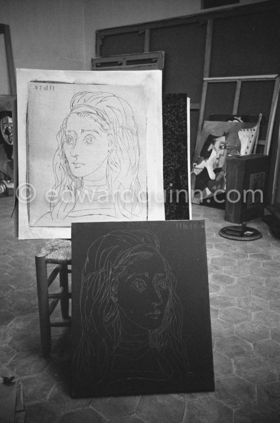 Mas Notre-Dame-de-Vie, Mougins 1964. - Photo by Edward Quinn