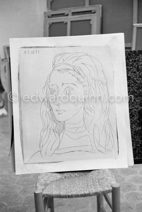 Mas Notre-Dame-de-Vie, Mougins 1964. - Photo by Edward Quinn