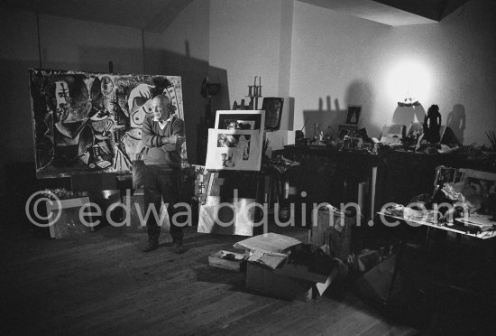 Pablo Picasso at Mas Notre-Dame-de-Vie, Mougins Oct. 1964. - Photo by Edward Quinn