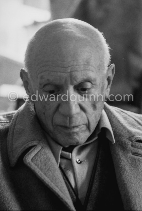 Pablo Picasso at Mas Notre-Dame-de-Vie, Mougins 1965. First photos after surgery at British-American Hospital in Paris. - Photo by Edward Quinn
