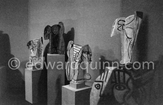 "Hommage à Pablo Picasso. Dessins. Sculptures. Céramiques". Exposition Musée Petit Palais. 19.11.1966-12.2.1967 - Photo by Edward Quinn