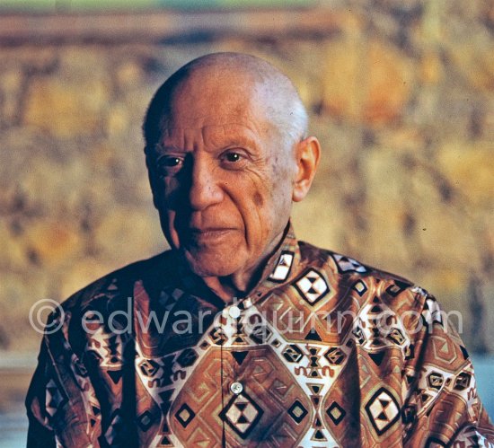 Pablo Picasso. Notre-Dame- de-Vie, Mougins, 1967. - Photo by Edward Quinn