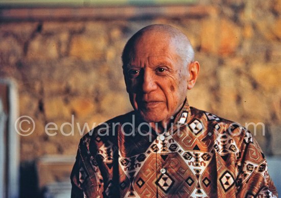 Pablo Picasso. Mas Notre-Dame-de-Vie, Mougins 1967. - Photo by Edward Quinn
