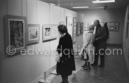 Exhibition "Pablo Picasso. 347 gravures récentes", 18.12.1968-1.2.1969. La Galerie Louise Leiris. 47, rue de Monceau, Paris 1968. - Photo by Edward Quinn