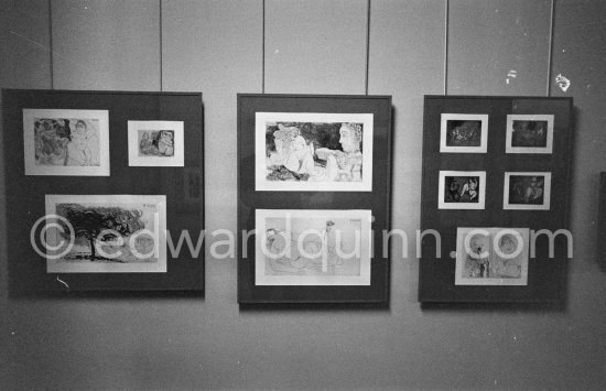 Exhibition "Pablo Picasso. 347 gravures récentes". 18.12.1968-1.2.1969. La Galerie Louise Leiris. 47, rue de Monceau, Paris 1968. - Photo by Edward Quinn