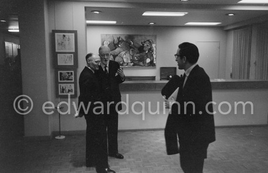 Exhibition "Pablo Picasso. 347 gravures récentes", 18.12.1968-1.2.1969. La Galerie Louise Leiris. 47, rue de Monceau, Paris 1968. - Photo by Edward Quinn
