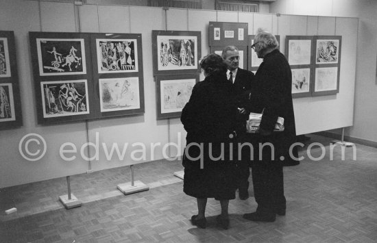 Exhibition "Pablo Picasso. 347 gravures récentes", 18.12.1968-1.2.1969. La Galerie Louise Leiris. 47, rue de Monceau, Paris 1968. - Photo by Edward Quinn