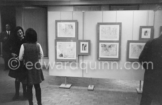 Exhibition "Pablo Picasso. 347 gravures récentes", 18.12.1968-1.2.1969. La Galerie Louise Leiris. 47, rue de Monceau, Paris 1968. - Photo by Edward Quinn