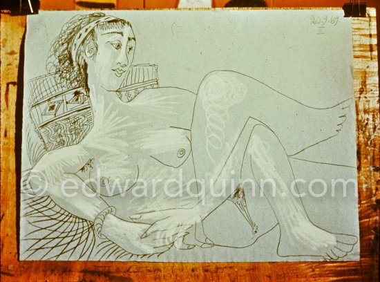 Mas Notre-Dame-de-Vie, Mougins 1969. - Photo by Edward Quinn