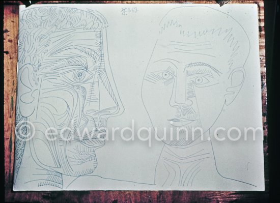 Mas Notre-Dame-de-Vie, Mougins 1969. - Photo by Edward Quinn