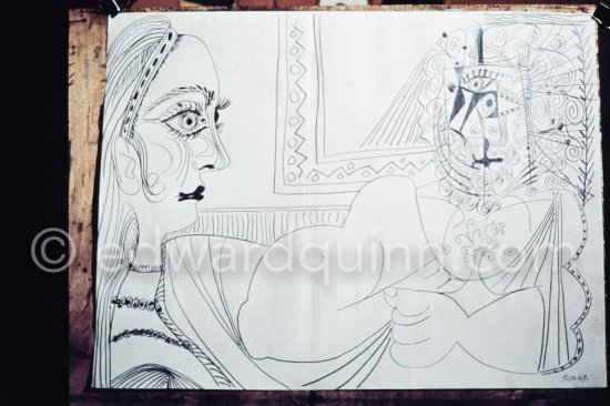 Mas Notre-Dame-de-Vie, Mougins 1969. - Photo by Edward Quinn