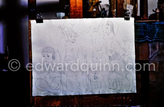 Mas Notre-Dame-de-Vie, Mougins 1969. - Photo by Edward Quinn