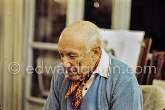 Pablo Picasso at Mas Notre-Dame-de-Vie, Mougins 1969. - Photo by Edward Quinn