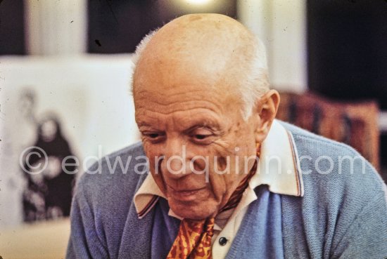 Pablo Picasso at Mas Notre-Dame-de-Vie, Mougins 1969. - Photo by Edward Quinn