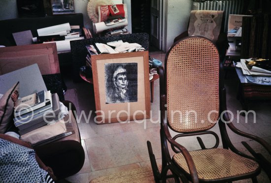 Mas Notre-Dame-de-Vie, Mougins 1969. - Photo by Edward Quinn