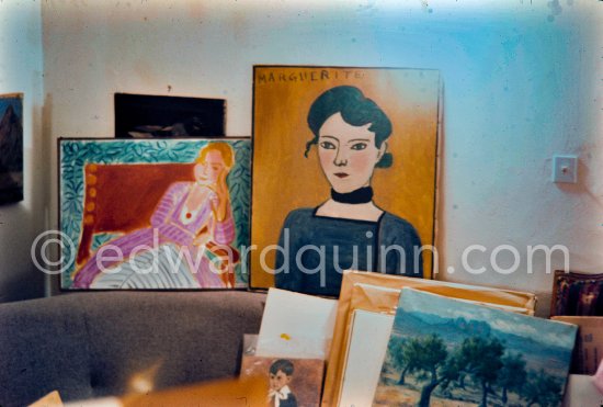 Paintings by Matisse. Mas Notre-Dame-de-Vie, Mougins 1969. - Photo by Edward Quinn