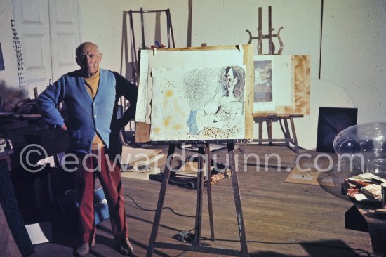Pablo Picasso at Mas Notre-Dame-de-Vie, Mougins 1969. - Photo by Edward Quinn