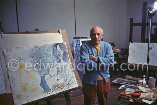 Pablo Picasso at Mas Notre-Dame-de-Vie, Mougins 1969. - Photo by Edward Quinn