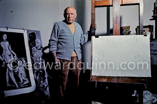 Pablo Picasso at Mas Notre-Dame-de-Vie, Mougins 1969. - Photo by Edward Quinn