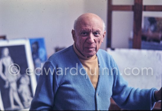 Pablo Picasso at Mas Notre-Dame-de-Vie, Mougins 1969. - Photo by Edward Quinn