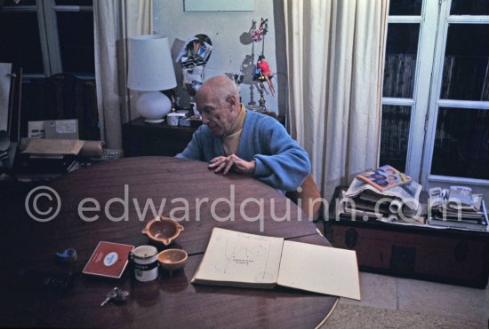 Pablo Picasso at Mas Notre-Dame-de-Vie, Mougins 1969. - Photo by Edward Quinn