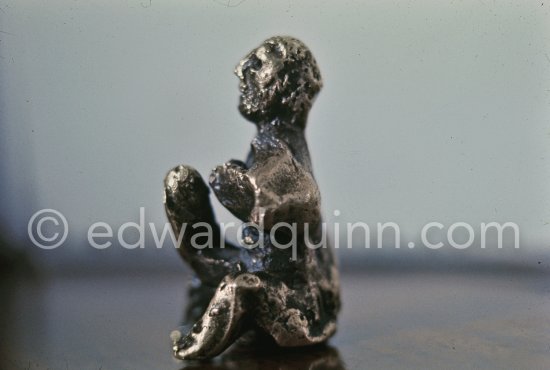 Priape sculpture. Mas Notre-Dame-de-Vie, Mougins 1969 - Photo by Edward Quinn