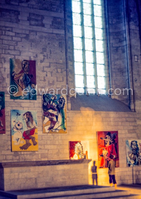 Exhibition "Pablo Picasso 1969-1970" (Avignon I), Palais des Papes, Avignon, 1.5.-30.9.1970. - Photo by Edward Quinn
