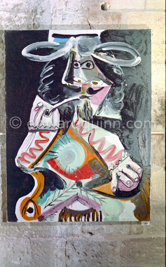 Exhibition "Pablo Picasso 1969-1970" (Avignon I), Palais des Papes, Avignon, 1.5.-30.9.1970. - Photo by Edward Quinn