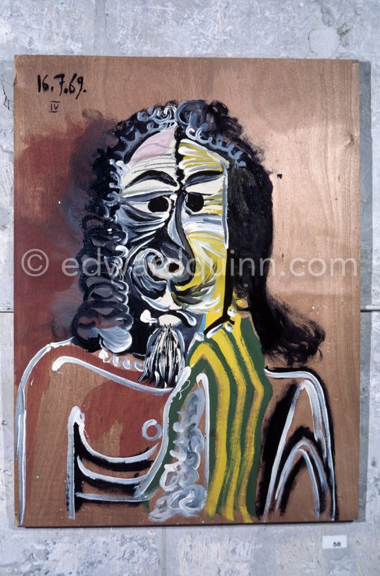 Exhibition "Pablo Picasso 1969-1970" (Avignon I), Palais des Papes, Avignon, 1.5.-30.9.1970. - Photo by Edward Quinn