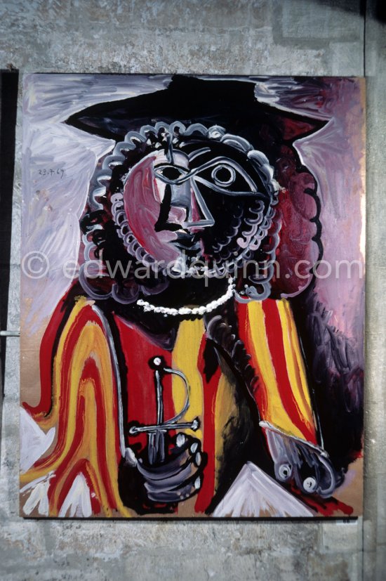 Exhibition "Pablo Picasso 1969-1970" (Avignon I), Palais des Papes, Avignon, 1.5.-30.9.1970. - Photo by Edward Quinn