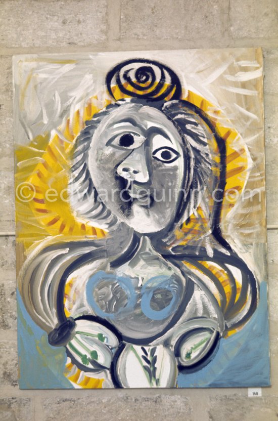 Exhibition "Pablo Picasso 1969-1970" (Avignon I), Palais des Papes, Avignon, 1.5.-30.9.1970. - Photo by Edward Quinn