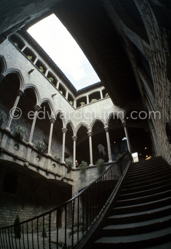 Museu Pablo Picasso de Barcelona 1970. - Photo by Edward Quinn