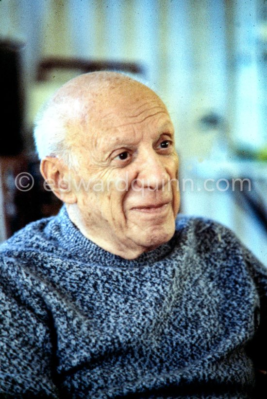 Pablo Picasso at Mas Notre-Dame-de-Vie, Mougins Nov. 1971. - Photo by Edward Quinn