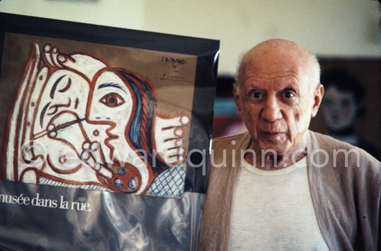Pablo Picasso at Mas Notre-Dame-de-Vie, Mougins 1971. - Photo by Edward Quinn