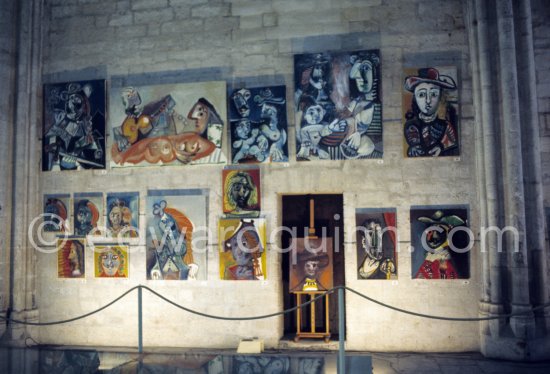 Exposition Pablo Picasso 1970-1972. 201 peintures. 23.5.-23.9.1973. Palais des Papes, Avignon. Festival d'Avignon 1973. (Avignon II) - Photo by Edward Quinn