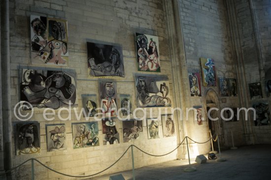 Exposition Pablo Picasso 1970-1972. 201 peintures. 23.5.-23.9.1973. Palais des Papes, Avignon. Festival d'Avignon 1973. (Avignon II) - Photo by Edward Quinn