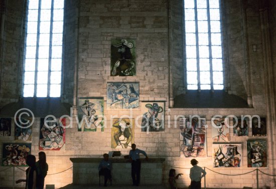 Exposition Pablo Picasso 1970-1972. 201 peintures. 23.5.-23.9.1973. Palais des Papes, Avignon. Festival d'Avignon 1973. (Avignon II) - Photo by Edward Quinn