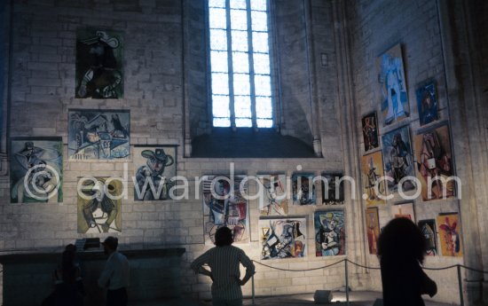 Exposition Pablo Picasso 1970-1972. 201 peintures. 23.5.-23.9.1973. Palais des Papes, Avignon. Festival d'Avignon 1973. (Avignon II) - Photo by Edward Quinn