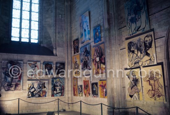 Exposition Pablo Picasso 1970-1972. 201 peintures. 23.5.-23.9.1973. Palais des Papes, Avignon. Festival d'Avignon 1973. (Avignon II) - Photo by Edward Quinn