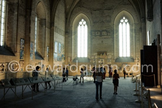 Exposition Pablo Picasso 1970-1972. 201 peintures. 23.5.-23.9.1973. Palais des Papes, Avignon. Festival d'Avignon 1973. (Avignon II) - Photo by Edward Quinn